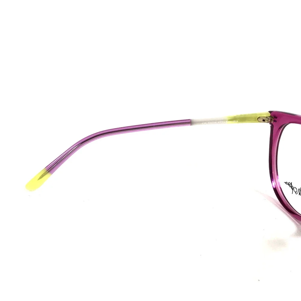 Smith Eyeglasses Frames ETTA Rose 4RA Clear Pink Green Purple Cat Eye 52-16-135 - Picture 9 of 12